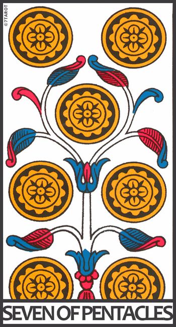 Seven of pentacles